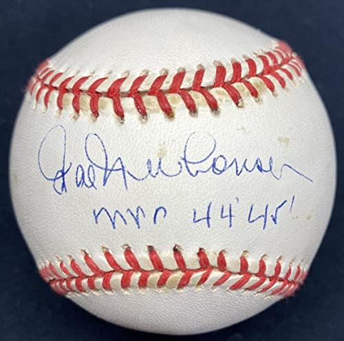Хал Ньюхауз MVP 44, 45, Подписан от JSA бейзбол - Бейзболни топки с автографи