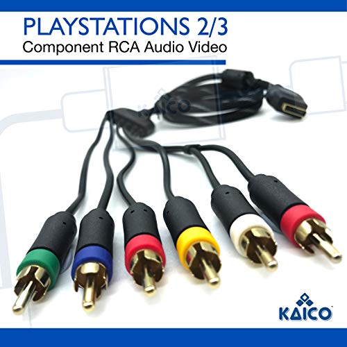 Компонентен и композитен Аудио-видео кабел Kaico PS1/2/3 с висока резолюция Всичко в едно за Sony Playstation PS1,