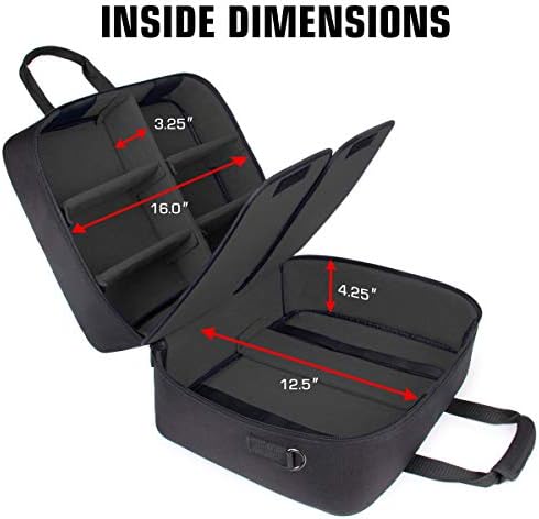Пътен куфар USA Gear XL Magic The Gathering MTG Deck Box Bag - Голяма чанта за съхранение на карти MTG с мек пагон,