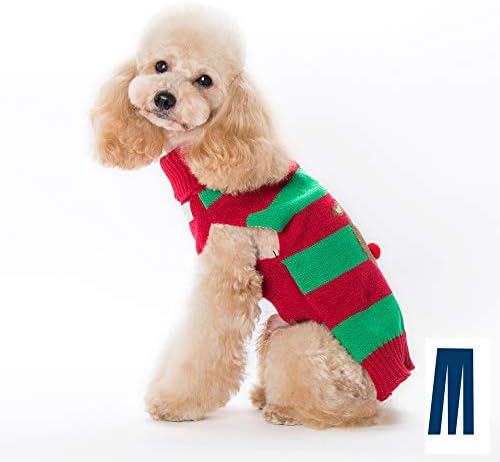Коледен Пуловер за кучета Mikayoo, Коледа Пуловер за домашни любимци, Празнични Пуловер за котки, Палто с Лък за